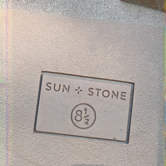 Sun + Stone Taelenn Taupe Faux Suede Studded Slip on Loafer Women's Size 8.5 - Picture 8 of 8